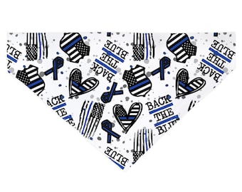 Back the Blue Dog Bandana: Law Enforcement Support, Police Dog Gift