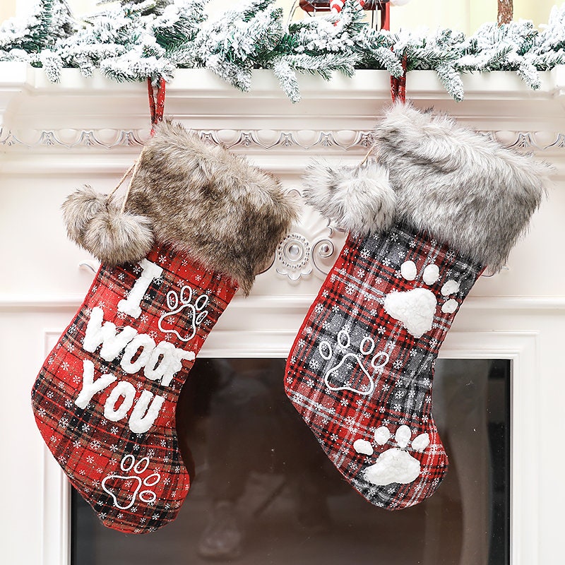 Dog Stocking Dog Stocking Christmas Christmas Stocking - Etsy