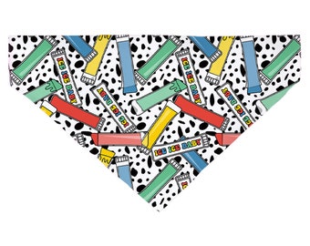 Ice Pop Dog Bandana: Over The Collar, Summer Pet Accessories