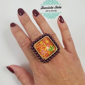 Adjustable japanese style ring