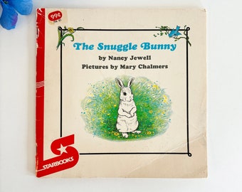 RARE Vintage The Snuggle Bunny Softcover Picture Book *Imperfect* // Written by Nancy Jewell, Illustrated by Mary Chalmers