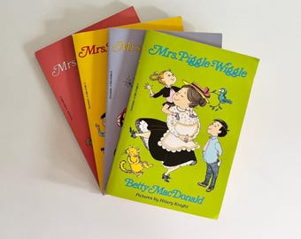 Mrs. Piggle Wiggle Complete 4 Book Set // Vintage 1987 Scholastic // Betty MacDonald
