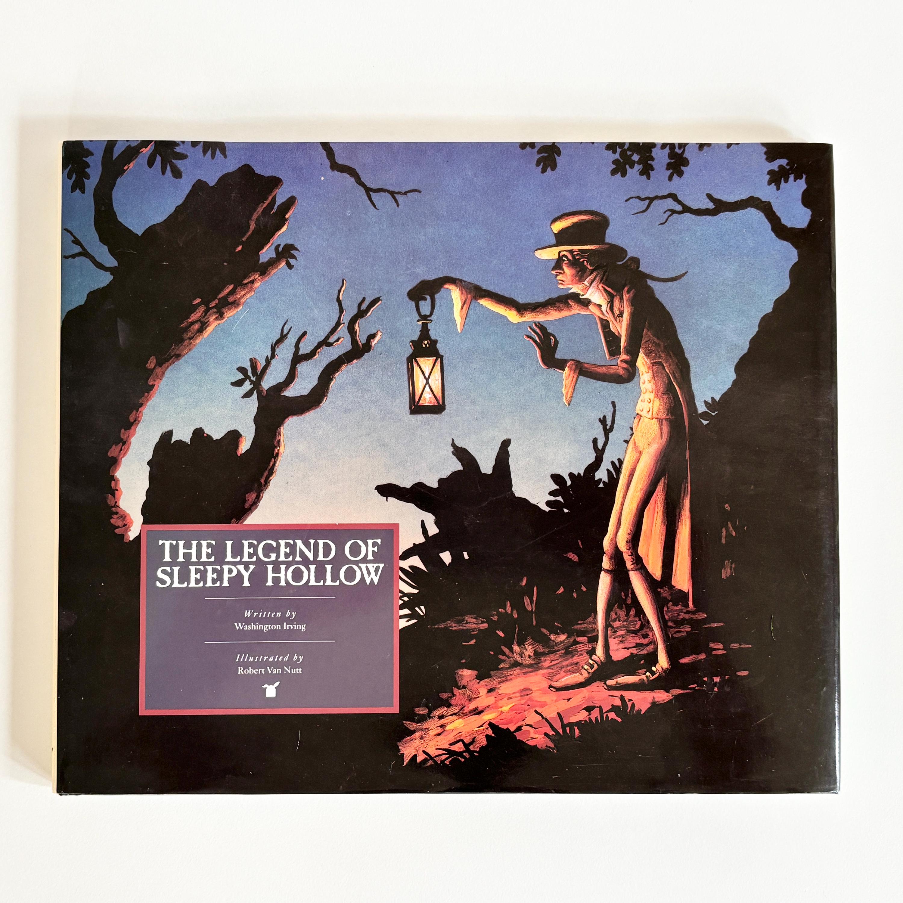 The Legend of Sleepy Hollow by Washington Irving // Vintage 1989 Hardcover Picture Book // Rabbit Ears Books Illustrated by Robert Van Nutt