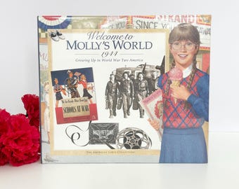 NEW American Girl Welcome to Molly's World // Vintage Pleasant Company Non-Fiction Hardcover Book, Sealed