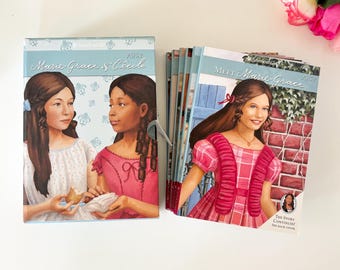 American Girl Marie-Grace & Cecile Softcover Book Set with Case