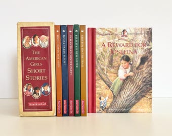 The American Girls Short Stories, Set of 6 Books w/Case // Mini Small Hardcover Books // Molly, Felicity, Josefina, Kirsten, Addy & Samantha