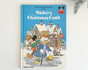 Mickey's Christmas Carol Book, Disney's Wonderful World of Reading // Vintage 1982 Edition