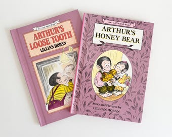 Arthur's Loose Tooth & Arthur's Honey Bear // Set of 2 Vintage I Can Read Chapter Books