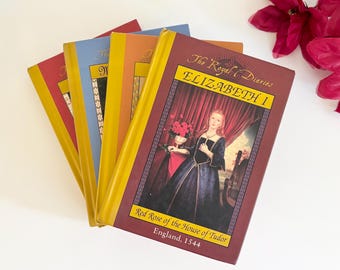 The Royal Diaries Hardcover Book Set of 4 // Marie Antoinette, Anastasia, Nzingha, Elizabeth I // Scholastic