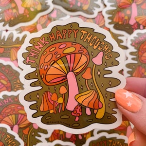 Think Happy Thoughts Stickers