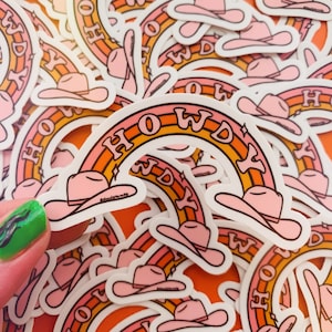 Howdy Rainbow Sticker