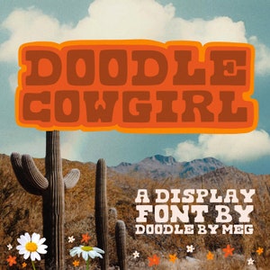 Doodle Cowgirl Font