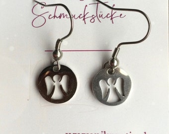 Angel / Guardian Angel Earrings made of stainless steel