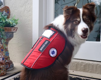 Service Dog and Emotional Support Dog Esa Vest Custom Harness Reflective Bundle with I.D. Pocket + 10 Free Access Cards: ALL ACCESS CANINE™