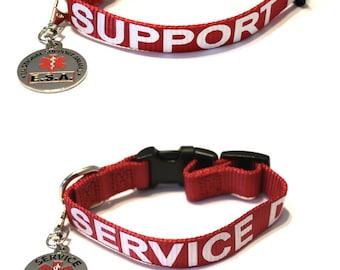 Mix and Match Bundle: Service Dog - Emotional Support Animal Esa Dog - Collar with Metal Collar Tag; ALL ACCESS CANINE™