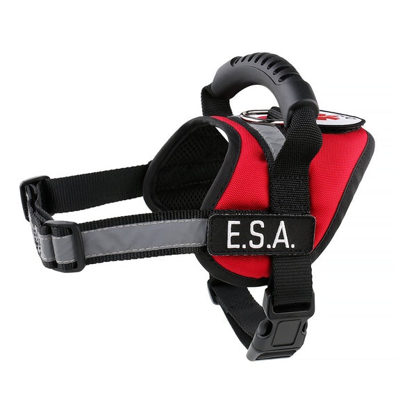 Emotional Support Animal E.S.A. Dog Harness Reflective Assistance