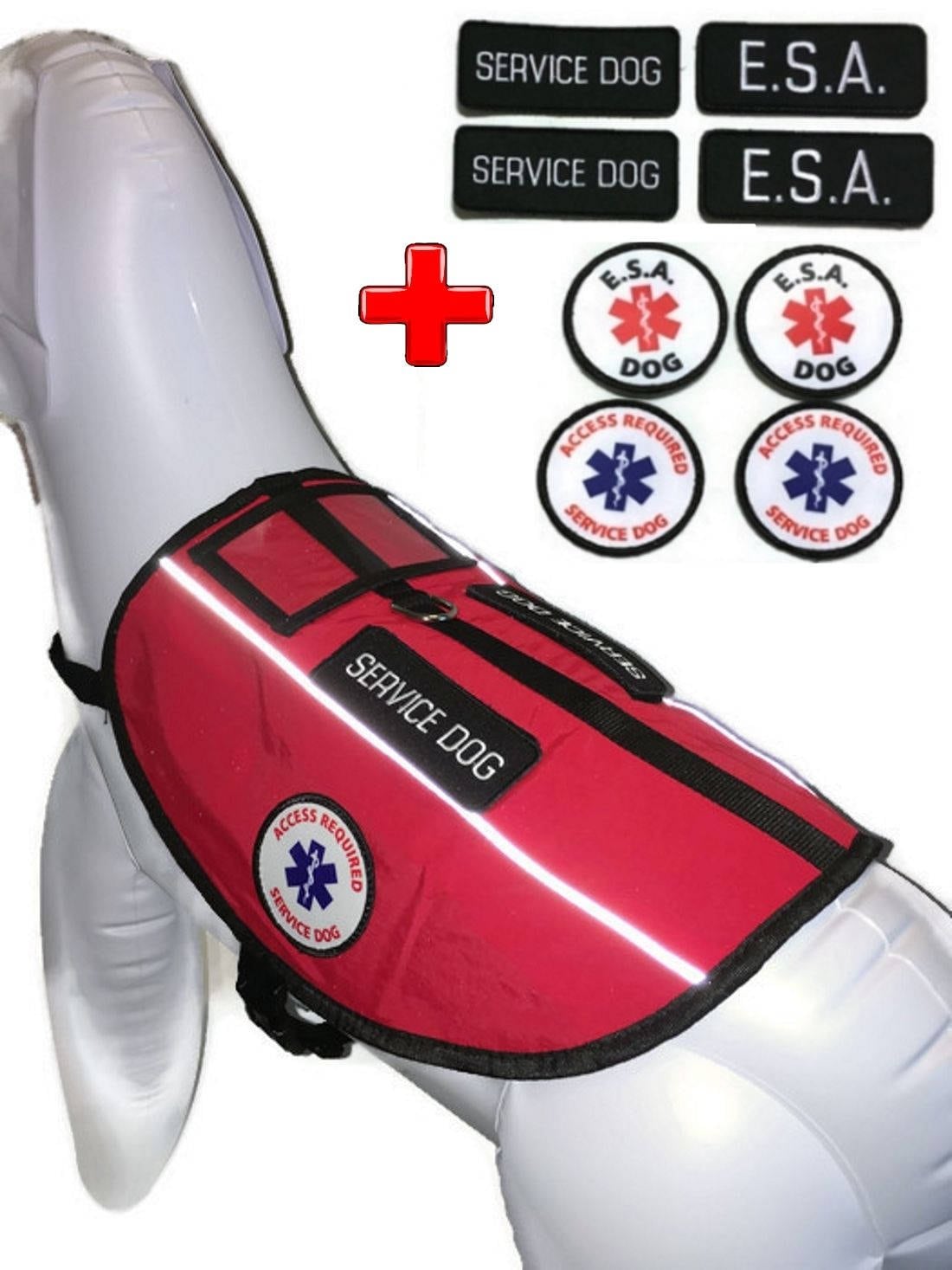 ALL ACCESS CANINE™ Emotional Support Animal ESA Service Dog Vest Pocket Harness