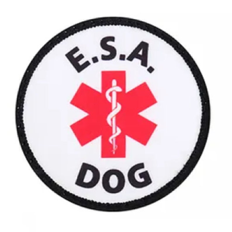 Dog Harness Vest Patches: Therapy Dog E.S.A Support Animal Medical Alert Working Dog Access Required Hook and LoopALL ACCESS CANINE image 4