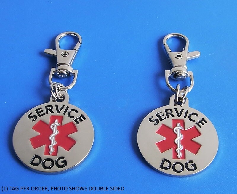 Service Dog Tag Emotional Support Animal Esa Tag Double Etsy