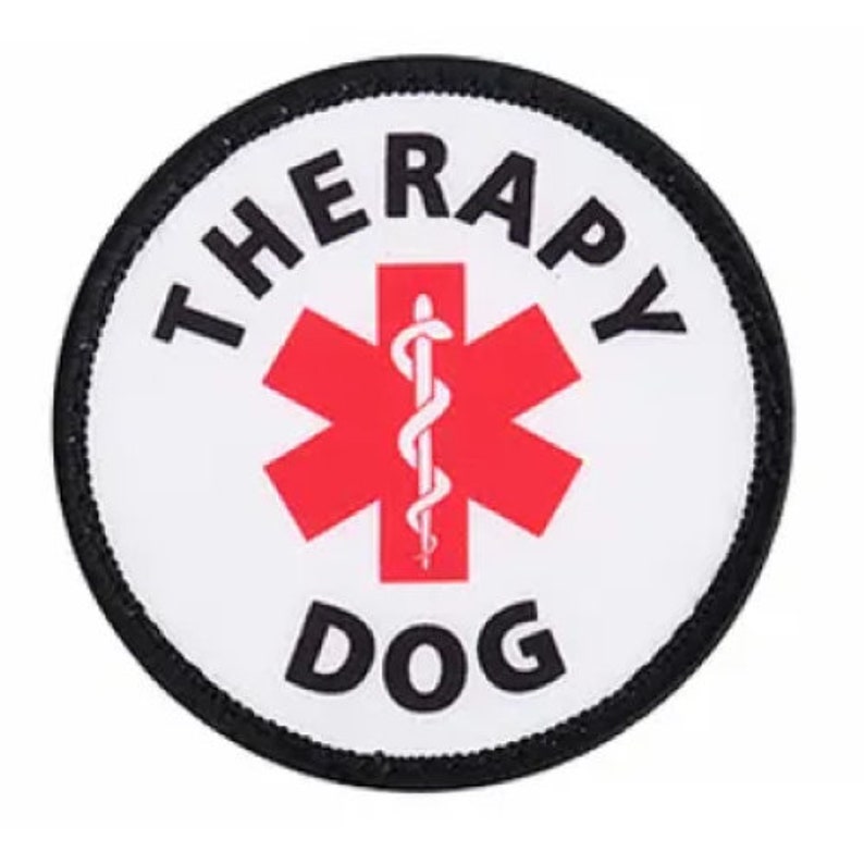 Dog Harness Vest Patches: Therapy Dog E.S.A Support Animal Medical Alert Working Dog Access Required Hook and LoopALL ACCESS CANINE image 5
