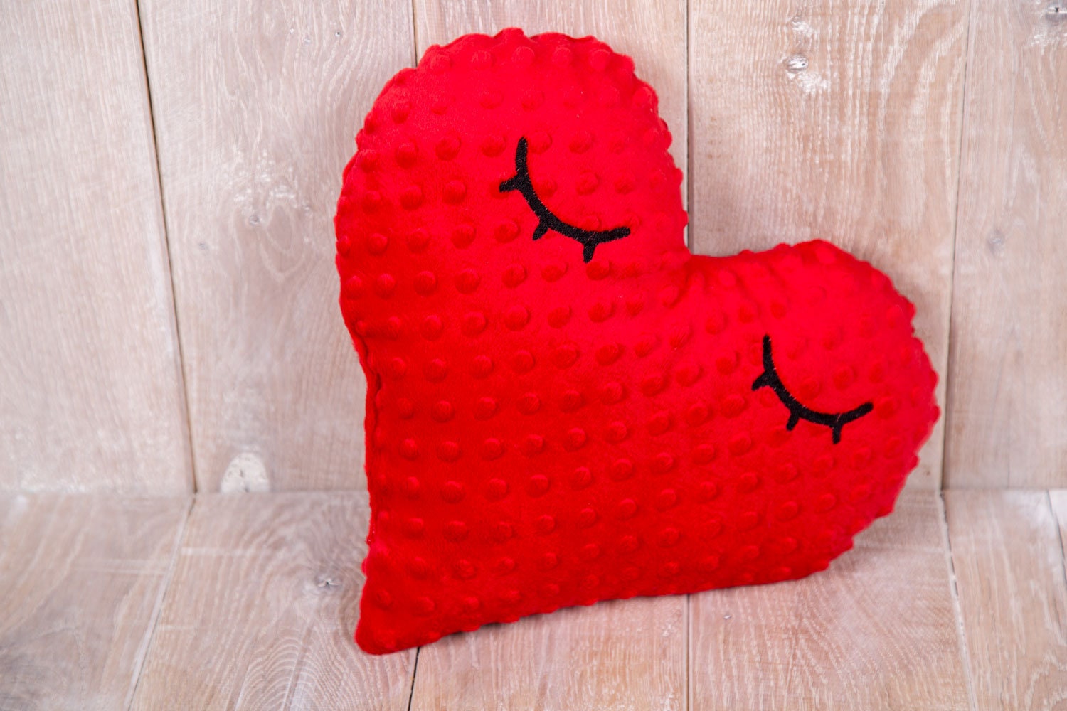 Sleepy eyes pillow heart pillow handmade pillow home decor Etsy