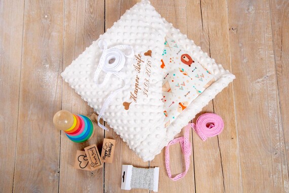 personalised minky blanket
