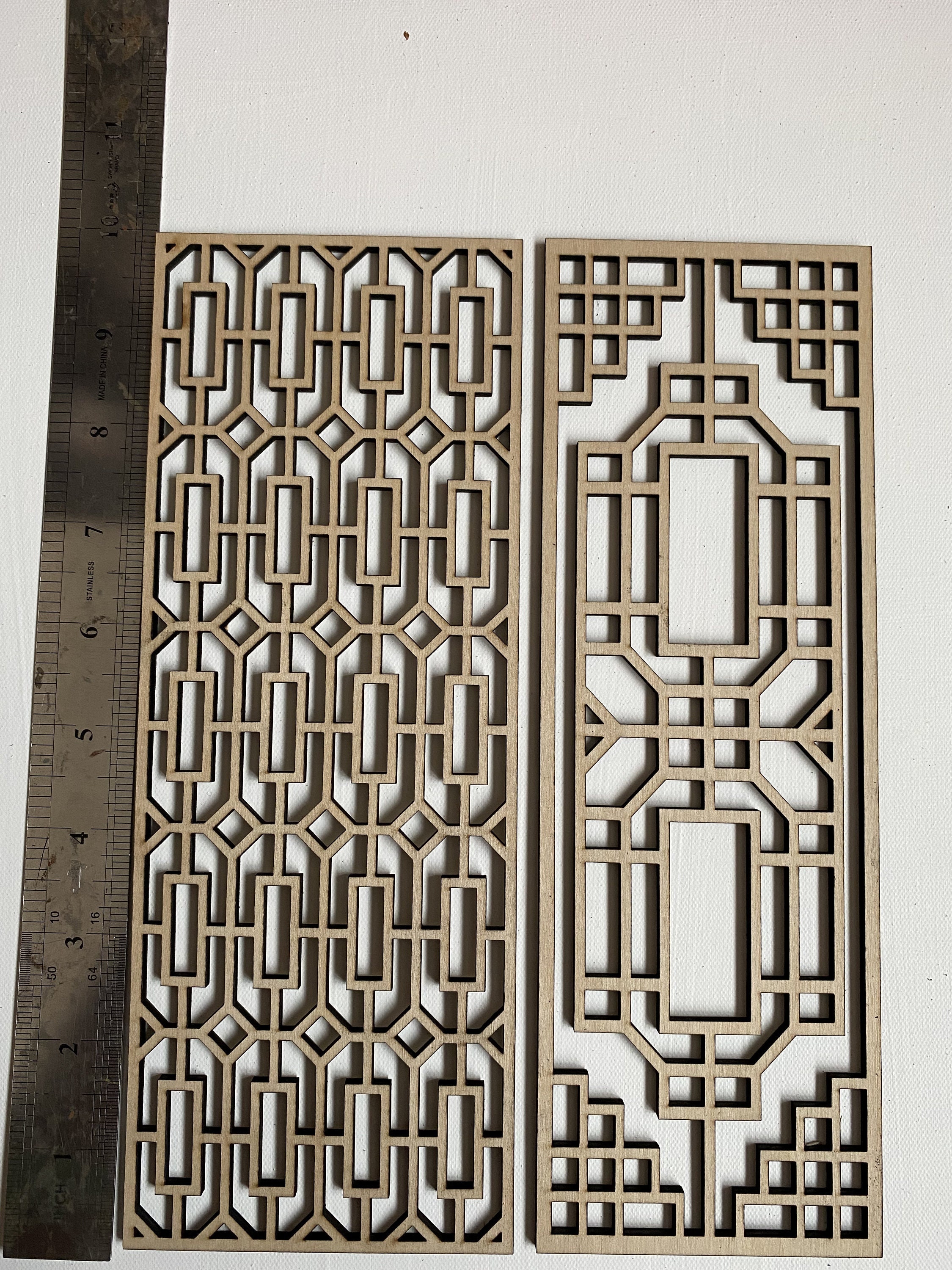 Chinese Lattice Oriental Screen - Etsy