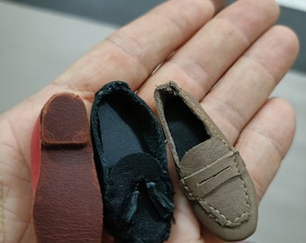 Male Doll loafer shoes template in SVG