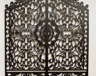 Doll house Gothic Gate in SVG can be use for laser cut