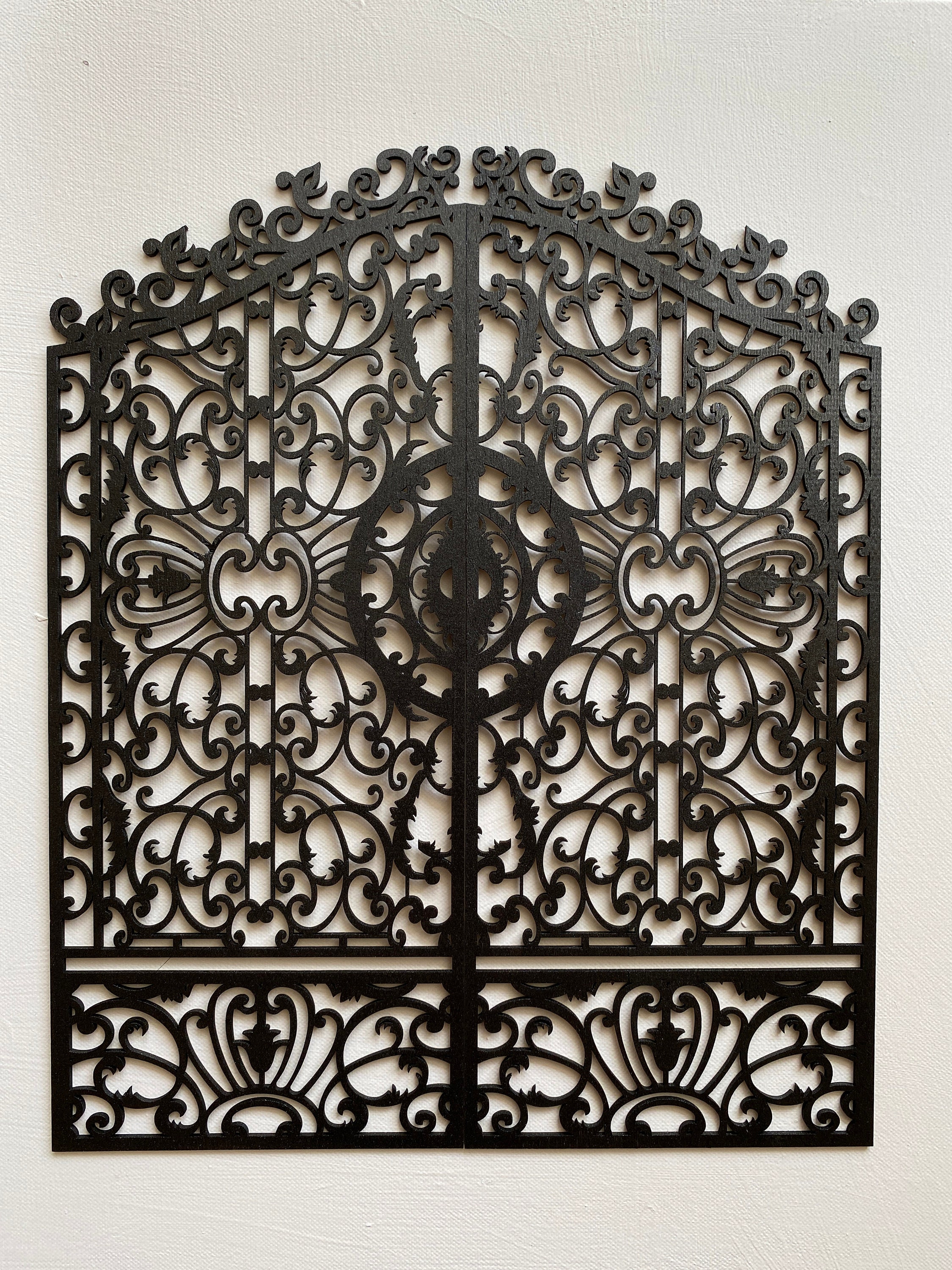 Doll house Gothic Gate in SVG can be use for laser cut