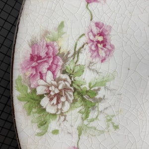 Vintage 1930s Carnation Pattern Covered Casserole Dish