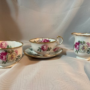 Vintage Irish Elegance Royal Standard fine bone china England #492 Pink Rose Pattern