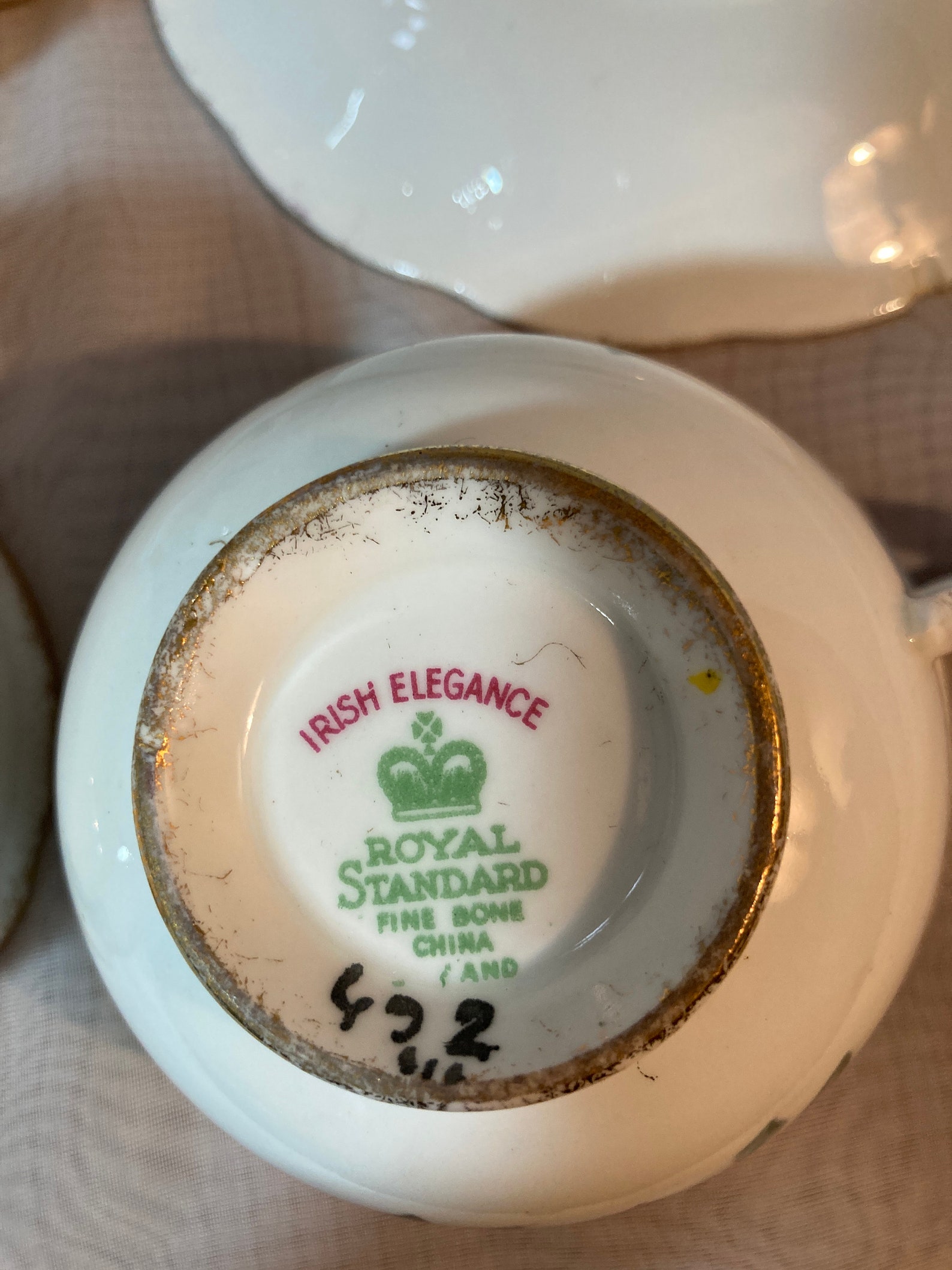 Vintage Irish Elegance Royal Standard Fine Bone China England 492 Pink