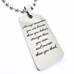 Gepersonaliseerde gegraveerde dogtag-ketting: roestvrijstalen kogelketting