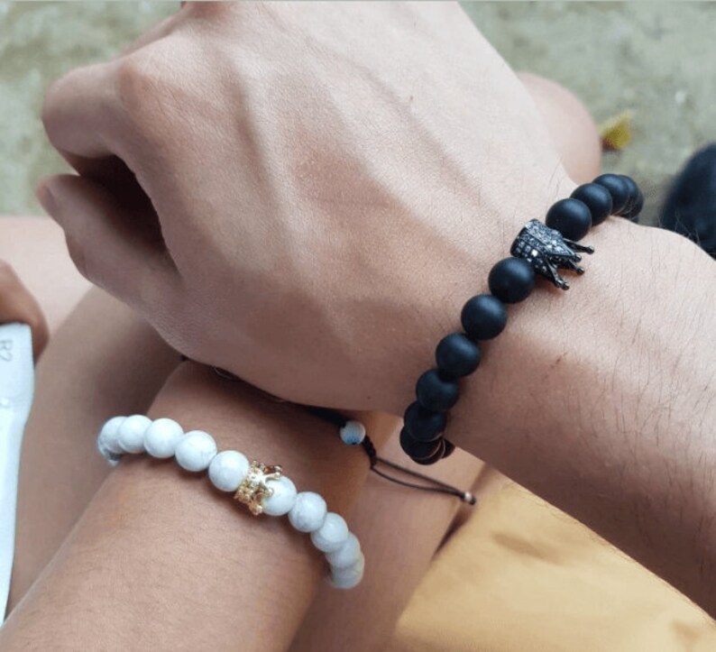 matching crown bracelets