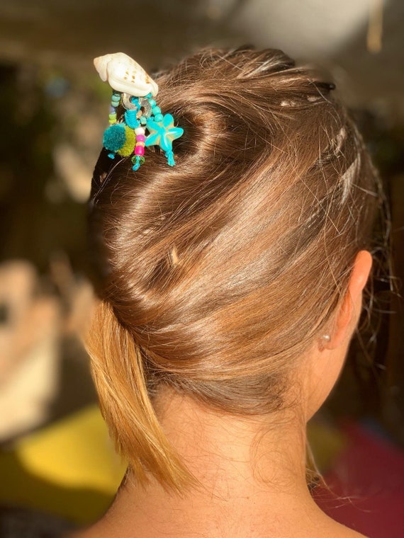 Boho Style Hair Accessorie Beach Hairpin Beach Hair Jewelry Etsy