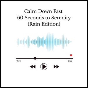 60 Second Audio Reset: Rain Sounds for Stress Relief (Digital Download)