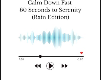 60 secondi di relax audio: suoni di pioggia per alleviare lo stress (download digitale)