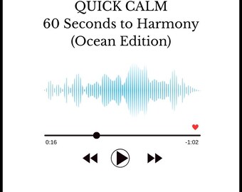 Quick Calm Audio – 60 secondi di sollievo dallo stress con suoni dell'oceano (download digitale)
