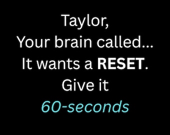 Kit personalizzato Taylor per un ripristino strategico della calma in 60 secondi