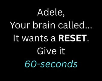 Kit personalizzato Adele per un ripristino strategico della calma in 60 secondi