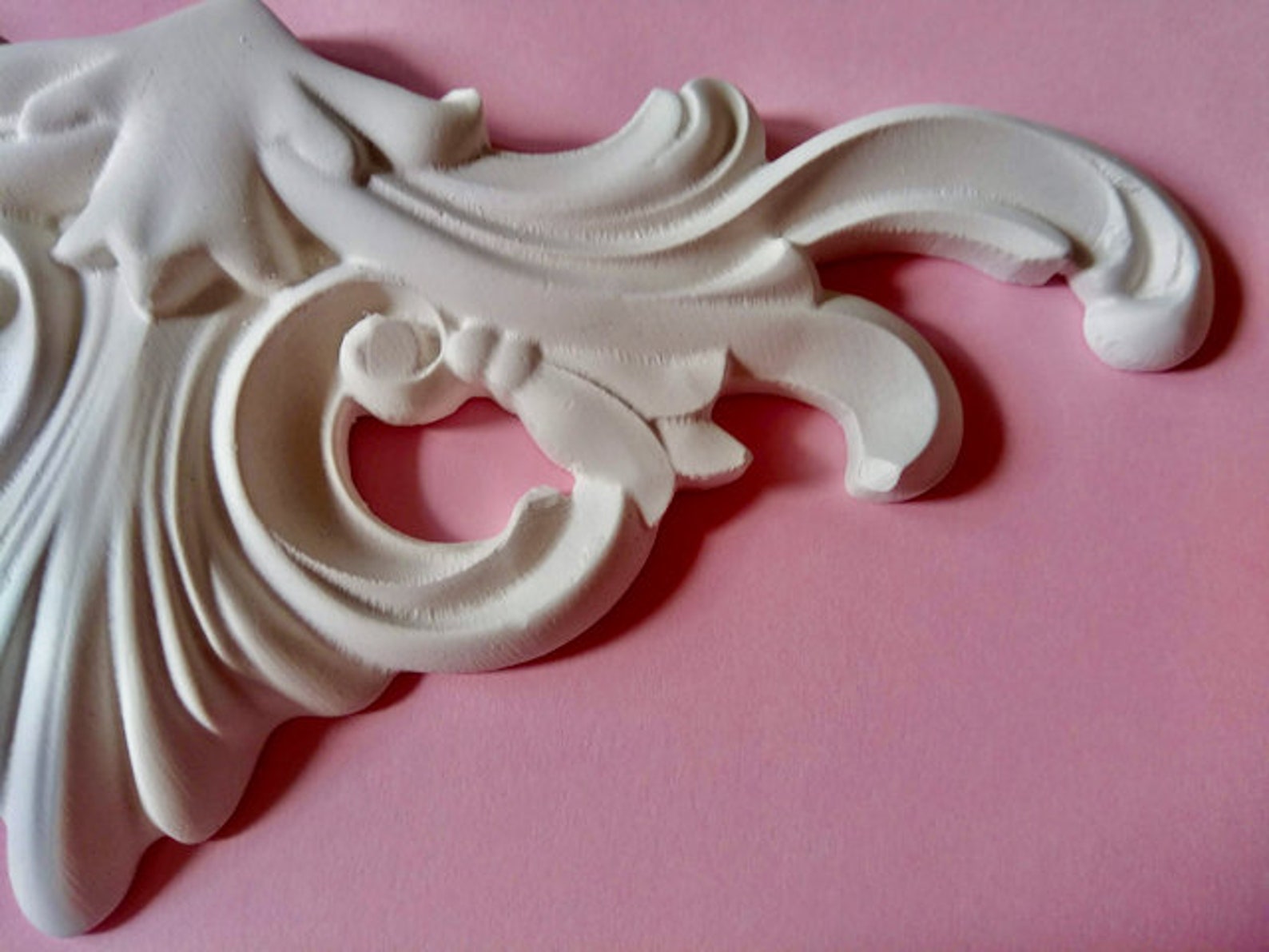 Gypsum Embellishment Decor Ornament Stucco Plaster Relief Etsy