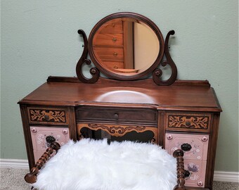 Victorian Vanity Stool | Etsy