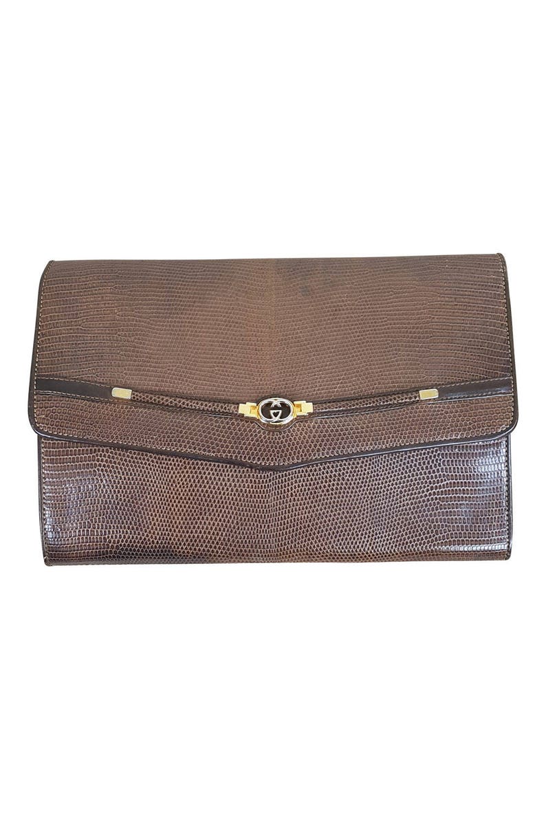 snakeskin clutch bag