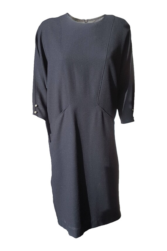 LEROSE Vintage Black Oversized Dress