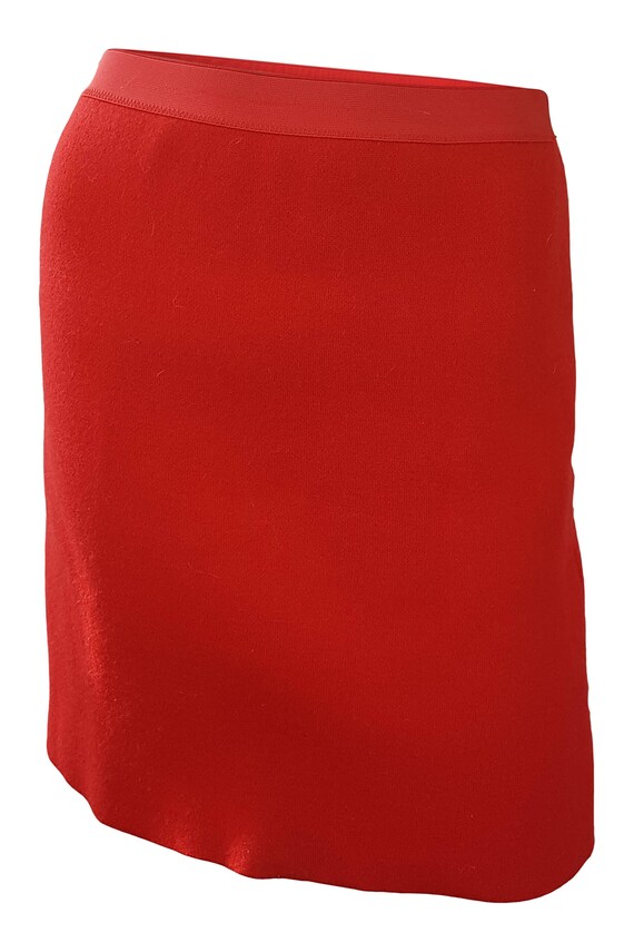 THIERRY MUGLER Vintage Red Mini Skirt (M) - Micro