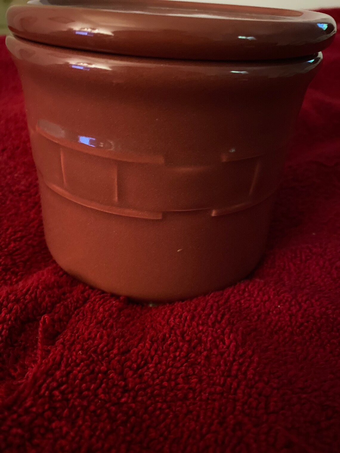 Longaberger candle crock with lid Etsy