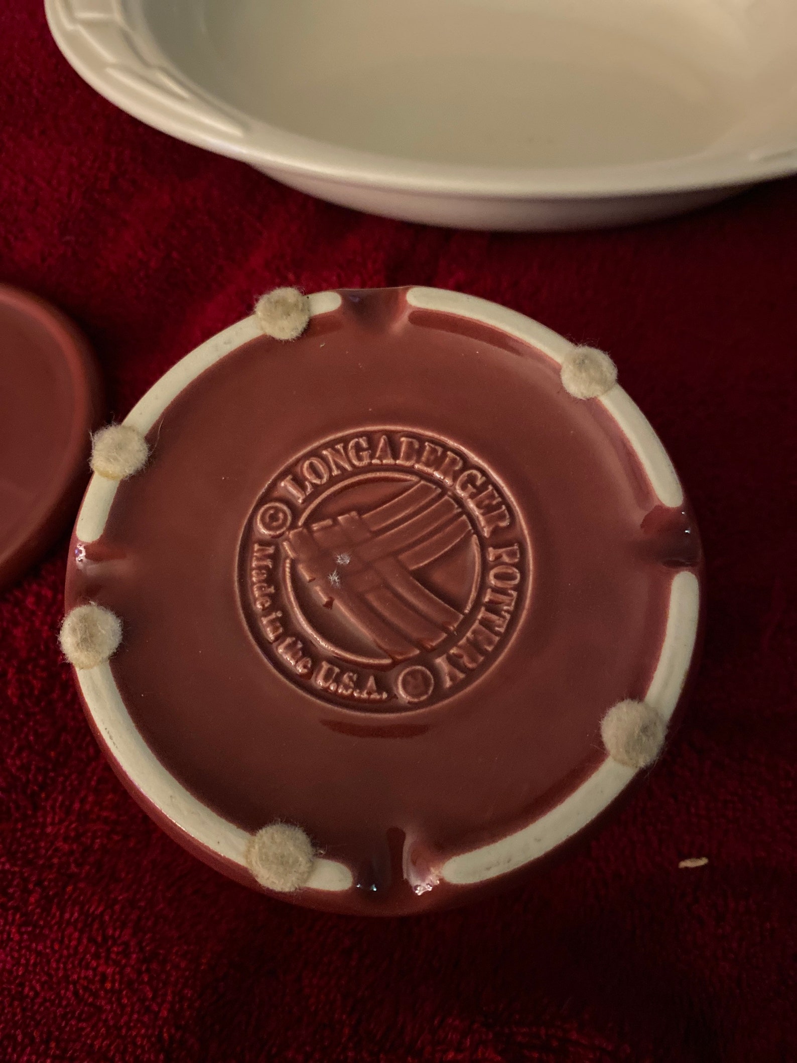 Longaberger candle crock with lid Etsy