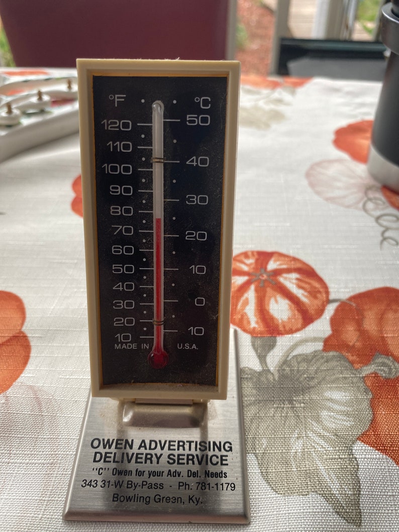 Vintage Advertising Thermometer Etsy