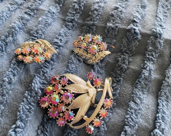 Brooch and earring 1940’s